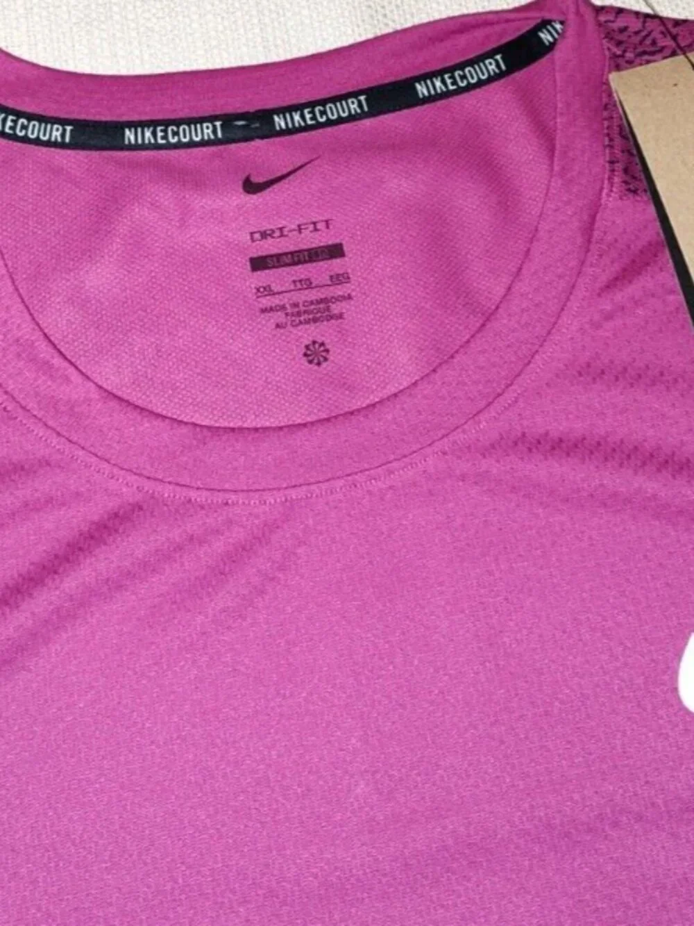 BRAND NEW WITH TAGS MEN'S 2XL NIKE COURT SLAM SHORT SLEEVE SHIRT FQ2018-518 XXL